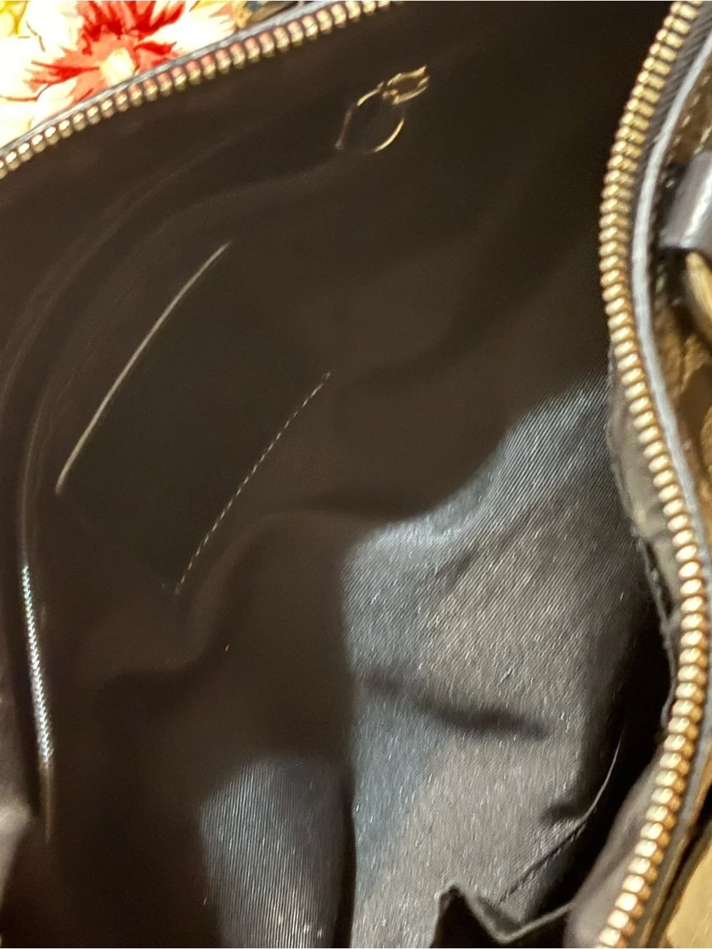 Coach Black & Gray Signature Stripe Satchel with White Accents